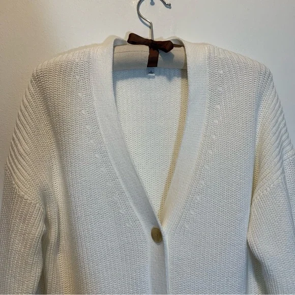 Haven Well Within Cotton Shaker Stitch Cardigan Ivory - Picture 3 of 7